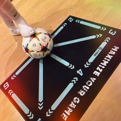Soccer Skills Trainer Mat 35 in × 24 in Indoor Practice Set Footwork Drills Ball Control Kit for Kids Youth Players at Home