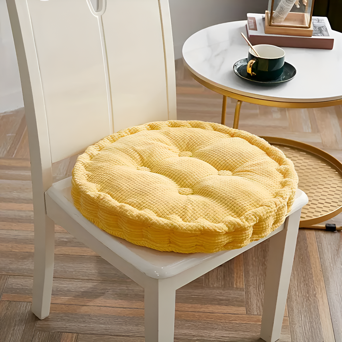Cora Dining Chair Cushions - Soft Corduroy, Stackable Design