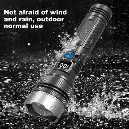 USB Rechargeable LED Flashlight with Adjustable Zoom Focus for Camping, Emergency & Outdoor Use