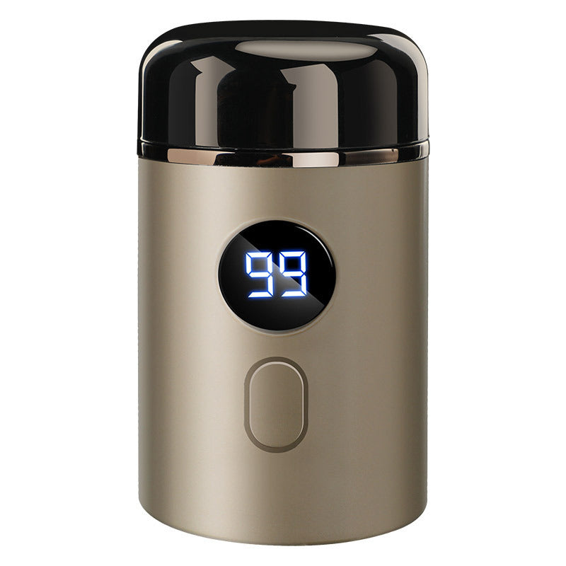 Compact USB Rechargeable Travel Shaver for Men On-the-Go Grooming Pocket-Size Cordless Facial Hair Trimmer Electric Razor