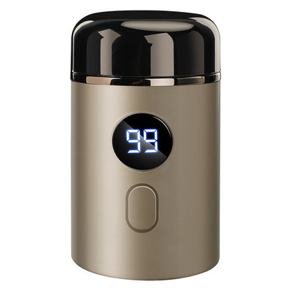 Compact USB Rechargeable Travel Shaver for Men On-the-Go Grooming Pocket-Size Cordless Facial Hair Trimmer Electric Razor