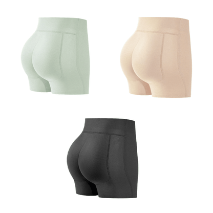 High-Waist Padded Butt-Lifting Shapewear Shorts for Women – Seamless Body Shaper with Removable Pads for Everyday Confidence & Special Occas