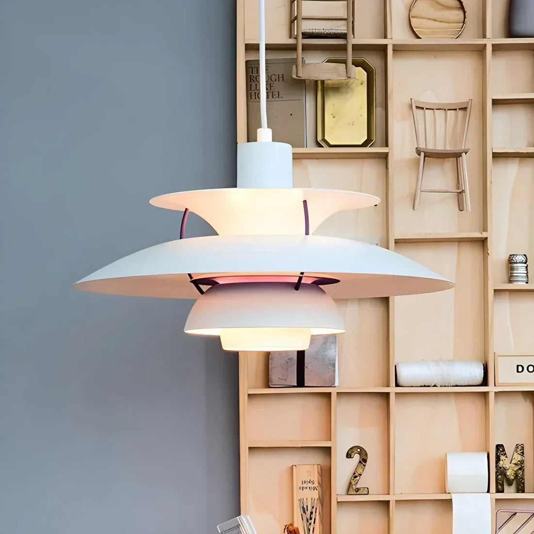 Layered Metal Pendant Light E27 Socket Minimalist Hanging Fixture for Kitchen Island Dining Table Nordic Style Ambient Ceiling Lamp Green Gr