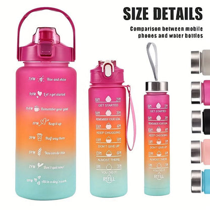 HYDRAGRAD – Gradient Water Bottle with Straw