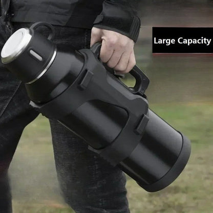 Ortekor Adventure Ready | Thermos Water Bottle with Insulated Layer | Keeps Drinks Hot or Cold for 36 Hours