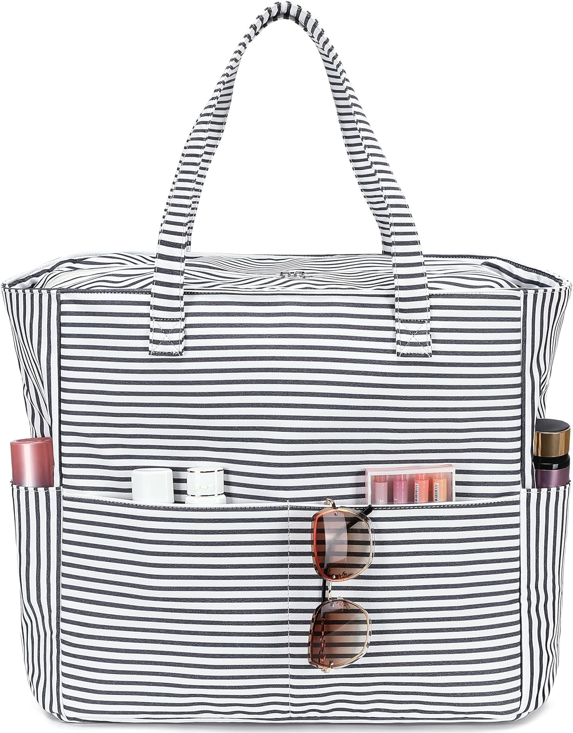 Beach Bag Waterproof with Wet Compartment, Large Beach Tote Bag for Pool and Gym, Travel Tote Bag for Grocery