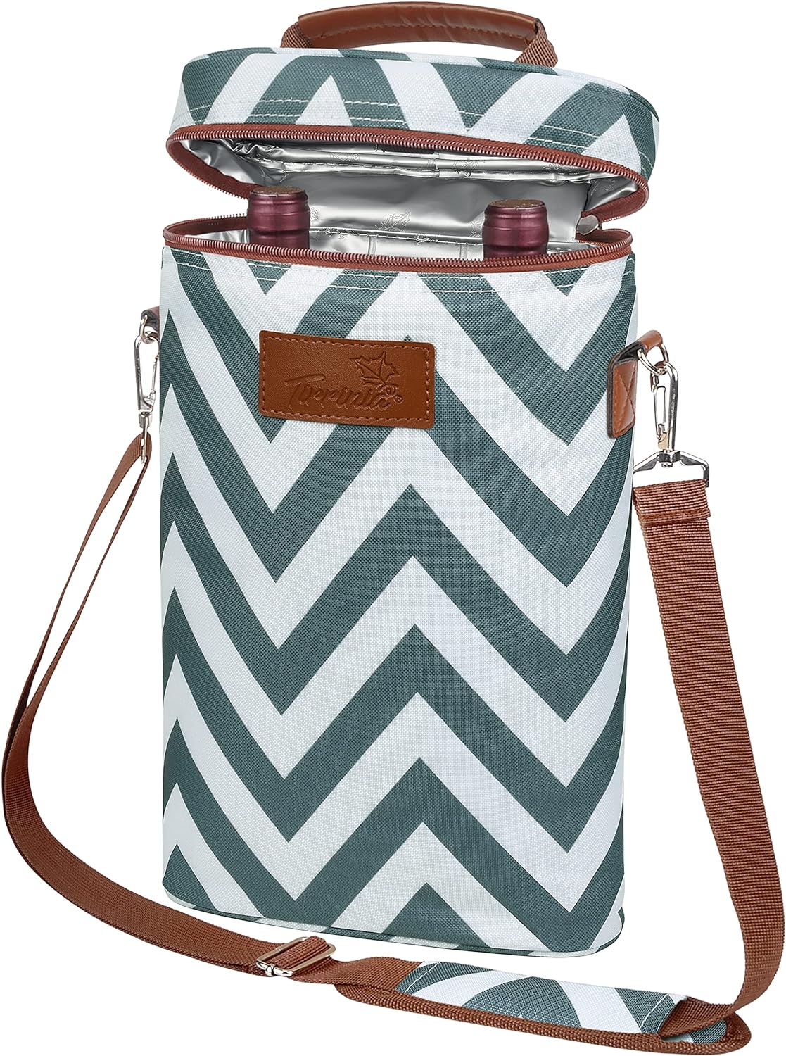 Insulated Wine Tote Carrier Bag with Padded Design | Leakproof Cooler for Travel and Parties