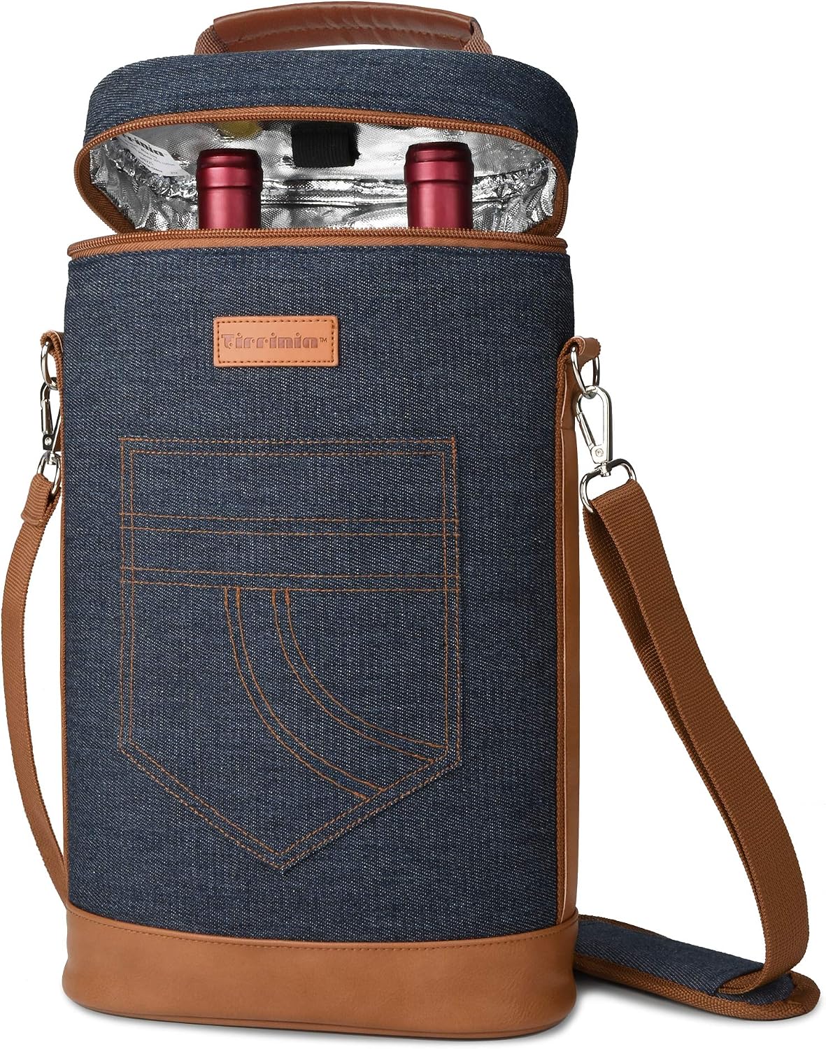 Insulated Wine Tote Carrier Bag with Padded Design | Leakproof Cooler for Travel and Parties