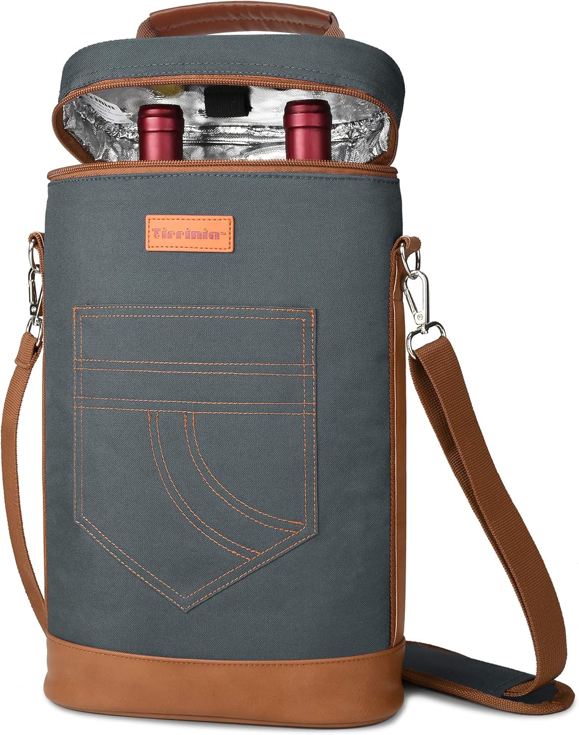 Insulated Wine Tote Carrier Bag with Padded Design | Leakproof Cooler for Travel and Parties