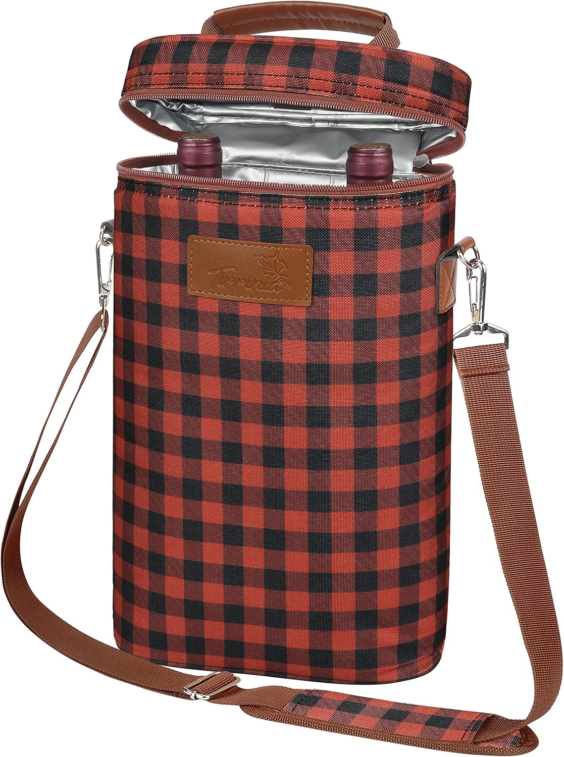 Insulated Wine Tote Carrier Bag with Padded Design | Leakproof Cooler for Travel and Parties