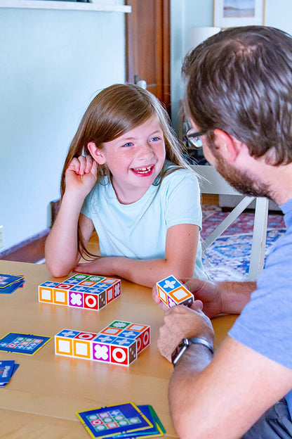 Pattern Matching Block Game for Kids – Educational Puzzle with 20 Blocks & 60 Challenge Cards for Ages 3+