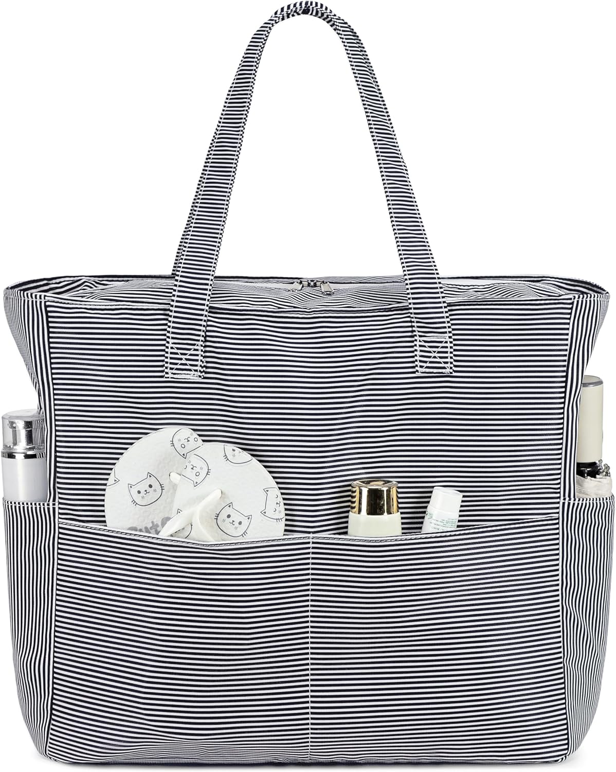 Ortekor Waterproof Beach Tote Bag with Wet Compartment | Extra Large Carry-On for Weekend Travel