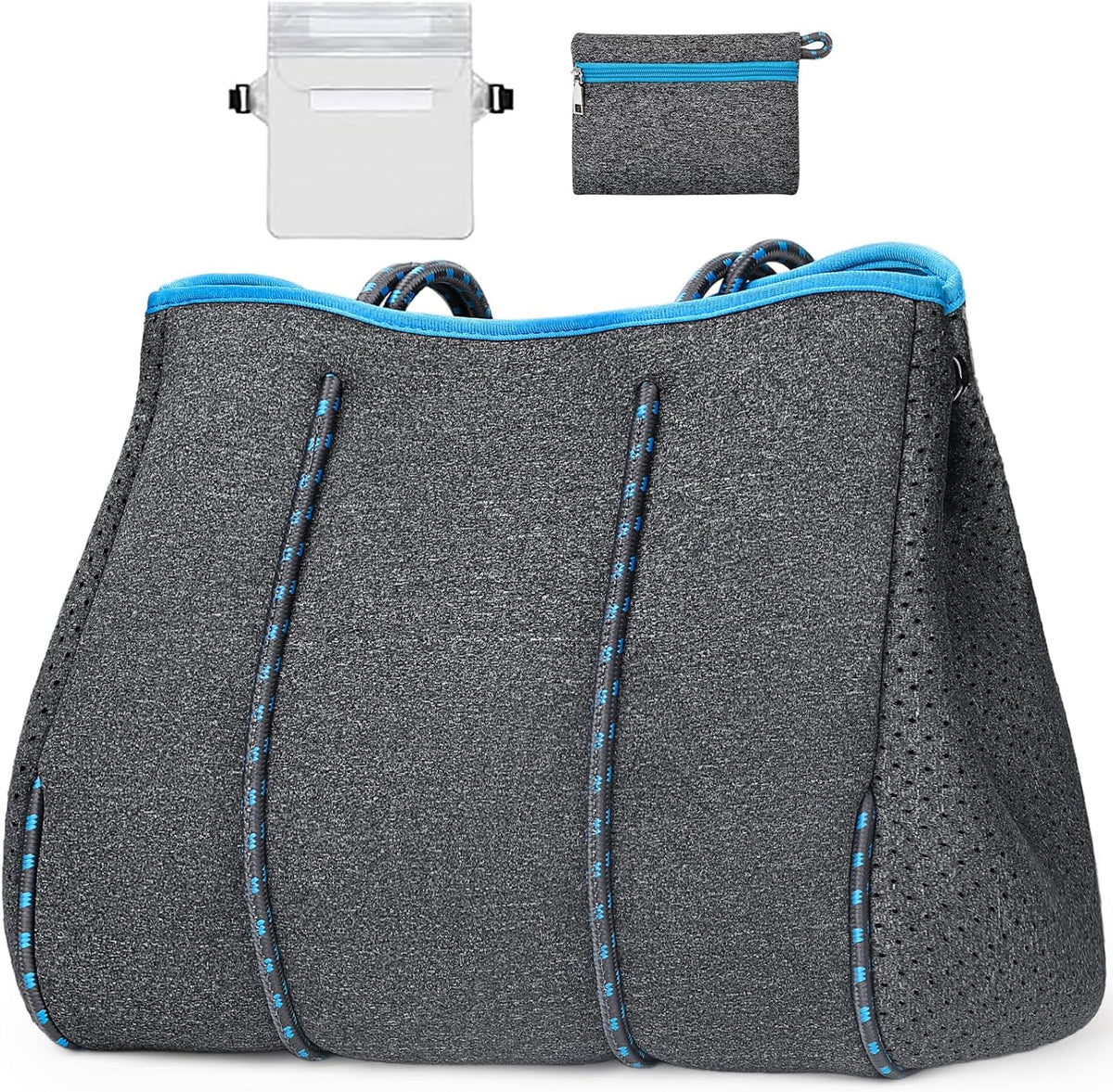 Ortekor beach Tote Bag | Large Beach Bag with Inner Pocket for Easy Organization