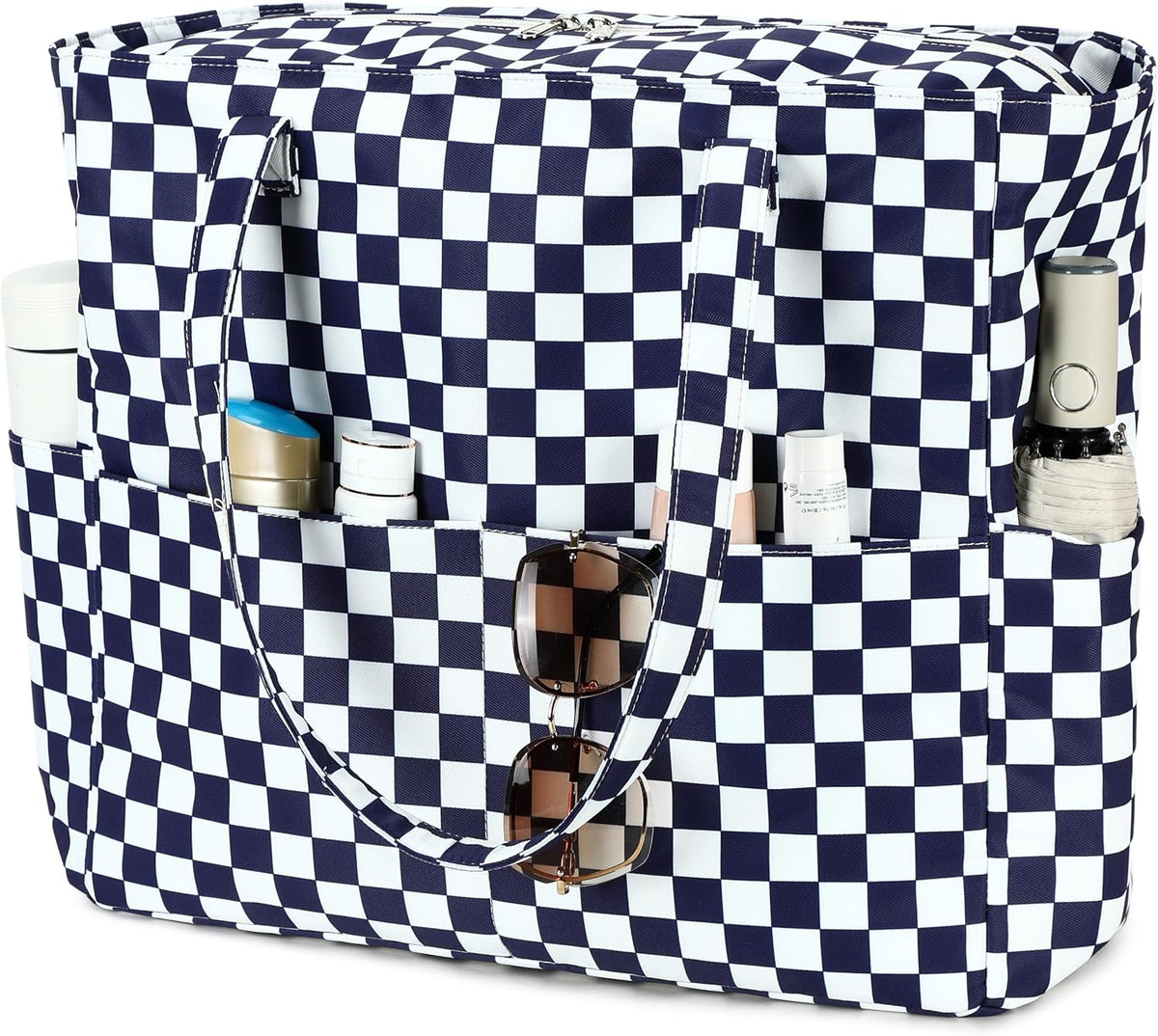 Ortekor Waterproof Beach Tote Bag with Wet Compartment | Extra Large Carry-On for Weekend Travel