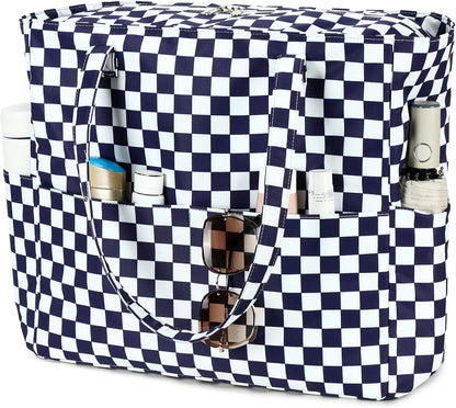 Ortekor Waterproof Beach Tote Bag with Wet Compartment | Extra Large Carry-On for Weekend Travel
