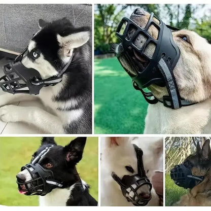 Mesh Dog Muzzle for Training & Safety | Adjustable Fit for Small to Large Breeds | Anti-Bite & Bark Control | Pet Safety Accessory