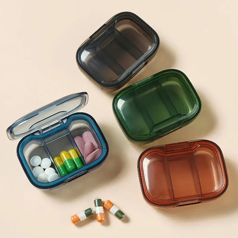 Paxen Pill Organizer - Compact Travel Case, Multiple Compartments