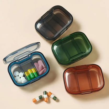 Paxen Pill Organizer - Compact Travel Case, Multiple Compartments