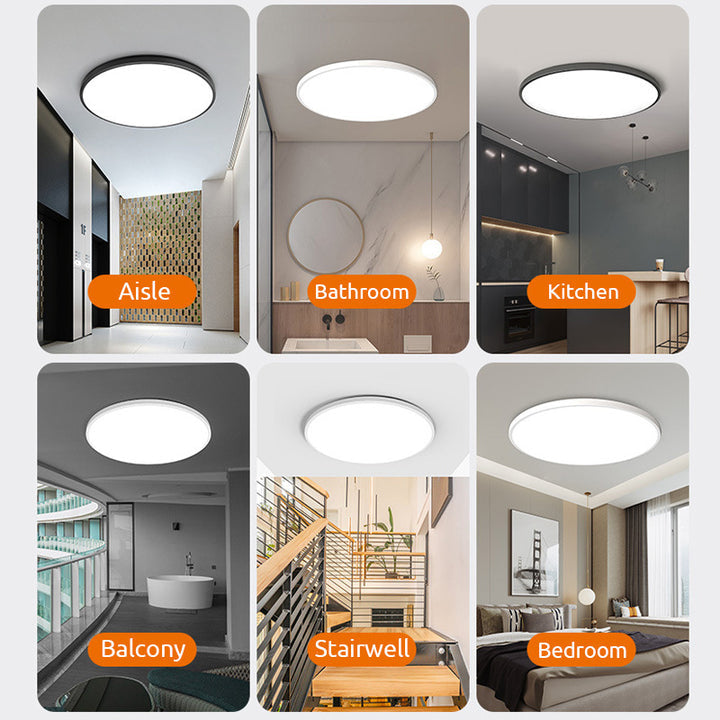 Flush Mount Ceiling Light Ultra Slim, LED Ceiling Light for Hallway, Modern Ceiling Light Fixture for Bedroom
