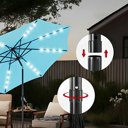 CANOPYGLOW – Solar Umbrella Lights for Elegant Outdoor Evenings