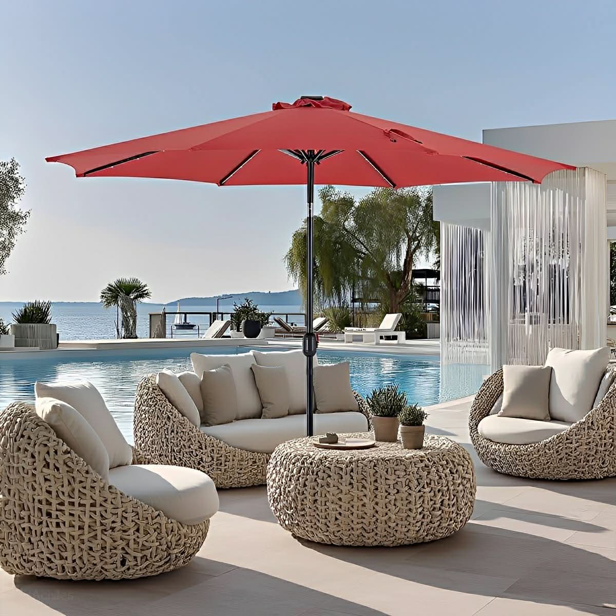 CANOPYGLOW – Solar Umbrella Lights for Elegant Outdoor Evenings