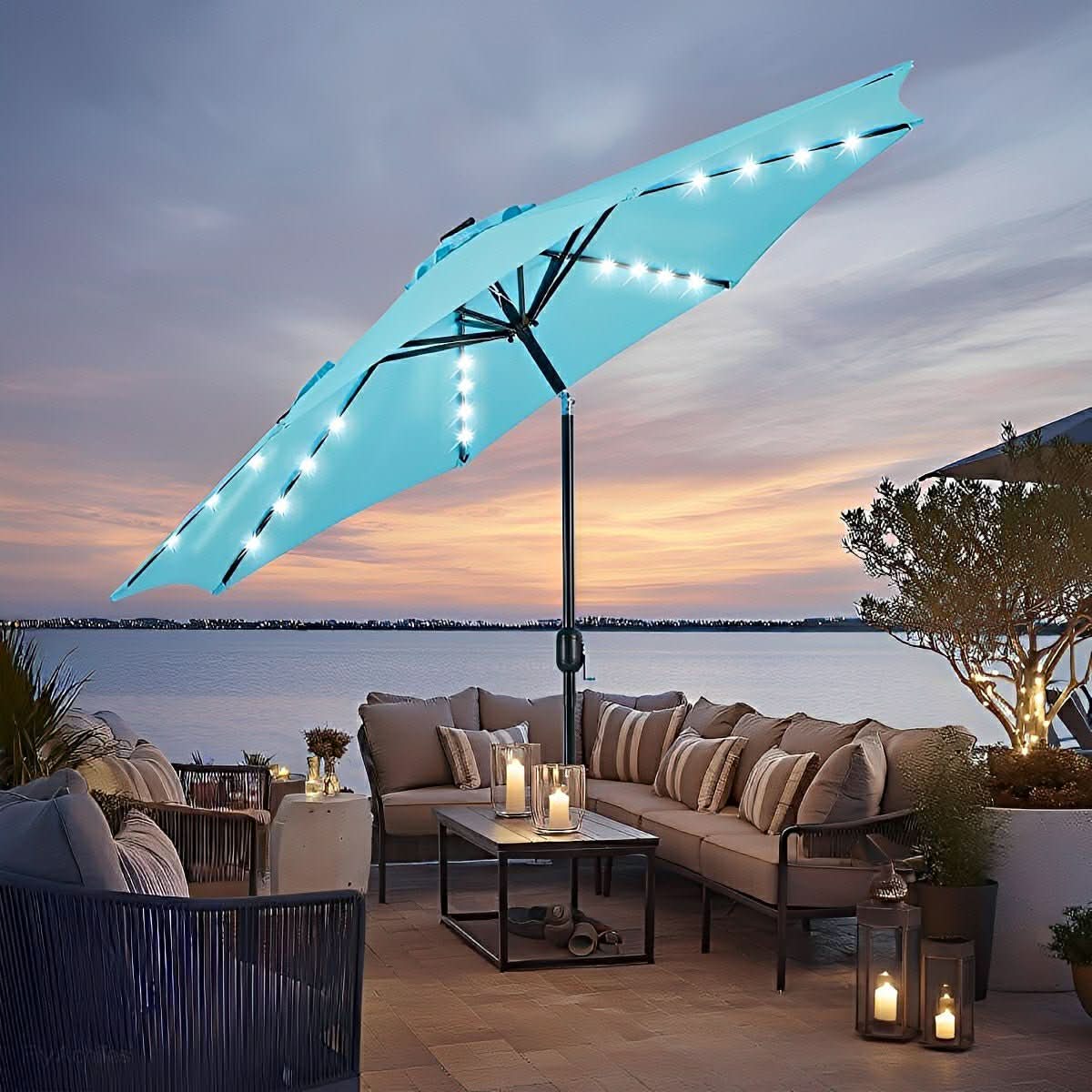 CANOPYGLOW – Solar Umbrella Lights for Elegant Outdoor Evenings