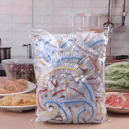 Stretchy Food Storage Covers for Plates & Bowls – 1000-Pack Disposable PE Lids for Kitchen, Fridge & Meal Prep