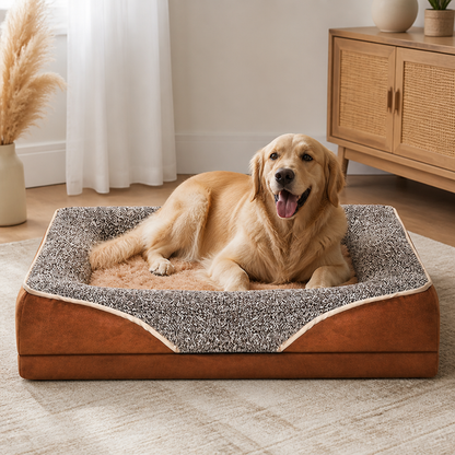 Ortekor Removable Washable Plush Bolster Bed