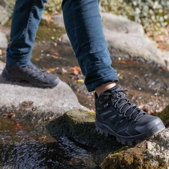 Cushioned High-Top Hiking Boots with Ankle Support for Men & Women – Waterproof Trail Shoes for Outdoor Adventures & Travel