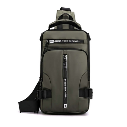 Crossbody Sling Bag with Anti-Theft Hidden Zippers & USB Charging Port – Water-Resistant Nylon Daypack for Travel, Commute & Everyday Carry