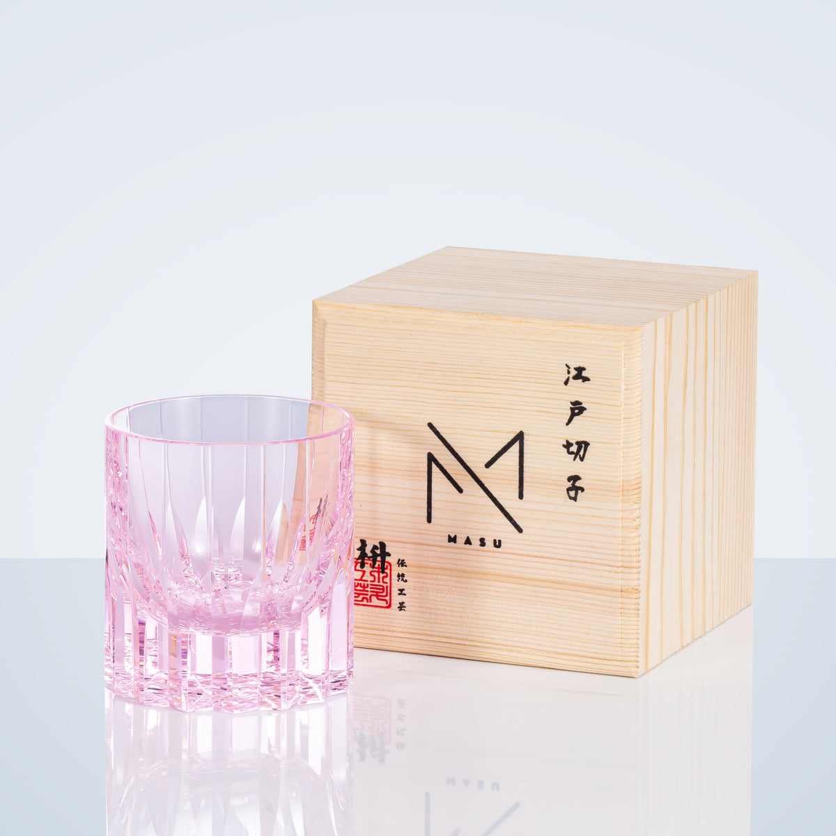 Hand-Cut Crystal Whisky Tumbler with Diamond Facets in Presentation Box for Bourbon, Scotch & Cocktails