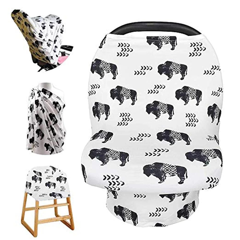 Stretchy Multi-Use Nursing Cover for Breastfeeding Privacy & Infant Car Seat Canopy