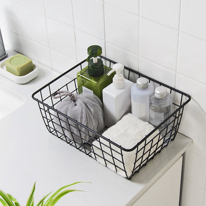 Daxon Storage Basket - Durable Iron, Compact Design