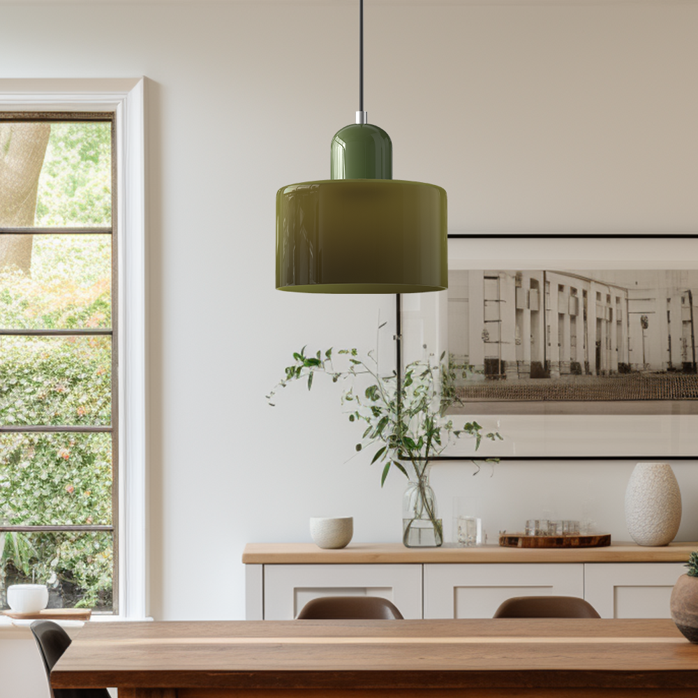 Linear LED Pendant Light White Glass Modern Hanging Fixture for Dining Room Kitchen Island Contemporary Halo Design Adjustable Cable