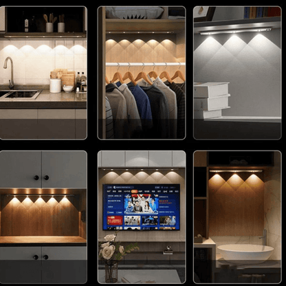 Motion-Activated USB LED Light Bar with Magnetic Mount for Closets, Hallways & Kitchen