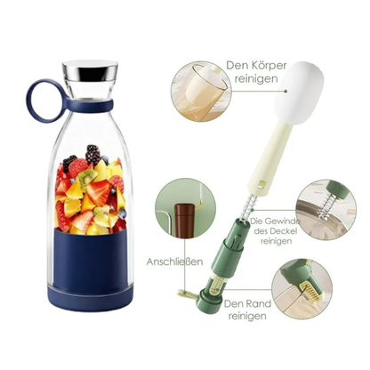 USB Rechargeable Personal Blender 17 oz Bottle for Protein Shakes Smoothies Juice Mixing On-The-Go Fitness Travel Home Office Workout