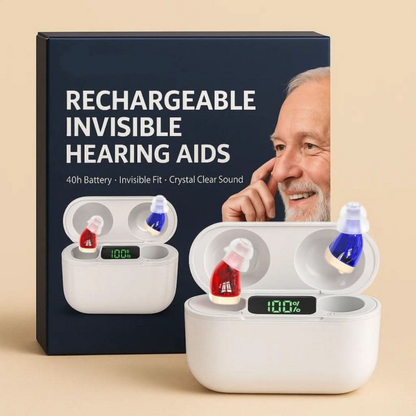 Rechargeable In-Ear Sound Amplifier Set – Discreet Personal Audio Device for Everyday Listening, Conversations & Daily Activities