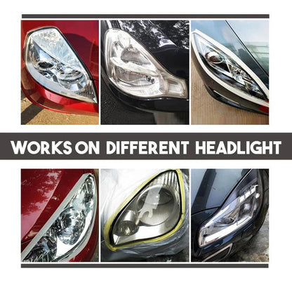 Headlight Restoration Kit – Removes Cloudiness & Yellowing for Crystal-Clear Lens Clarity on All Vehicles