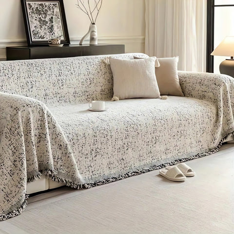 Noble Reversible Sofa Cover - Cotton Microfiber Blend, Pet-Friendly