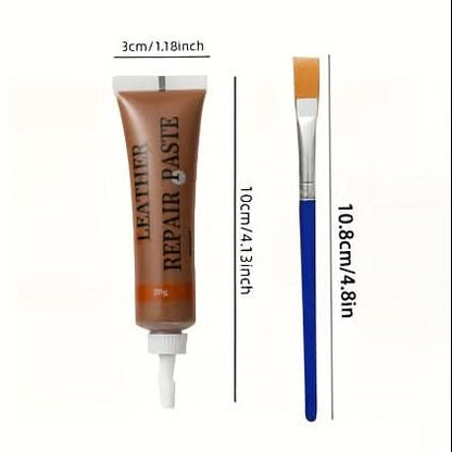 Leather & Vinyl Repair Kit for Couches, Car Interiors & Upholstery – 12 Color Options for Furniture Touch-Ups