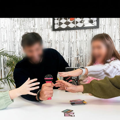 Ortekor Karaoke Challenge | Fun Party Game with Microphone & Card Prompts | Engaging Group Activity for All Ages