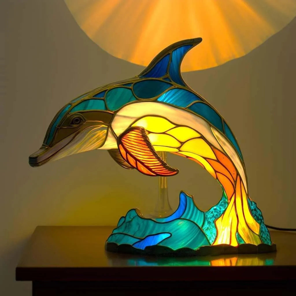 Modern Animal Art Sculpture Table Lamp with Soft LED Glow for Living Room & Bedroom Decor