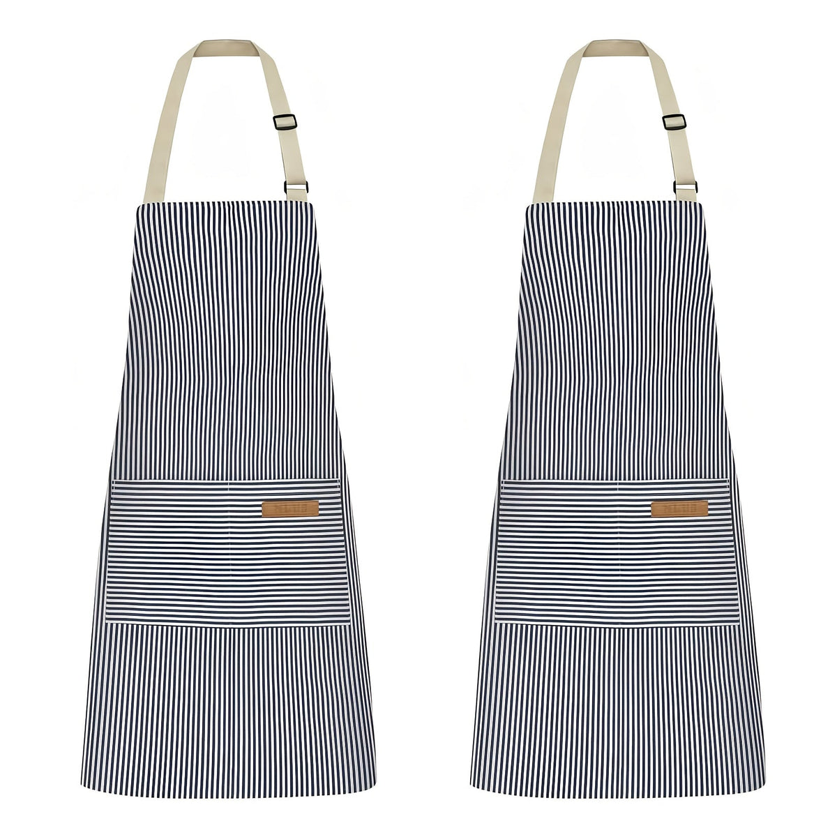 Brenix Kitchen Aprons Set - Adjustable Straps, Oil-Repellent, Unisex