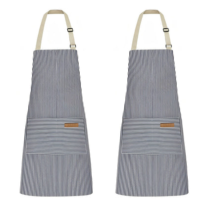 Brenix Kitchen Aprons Set - Adjustable Straps, Oil-Repellent, Unisex
