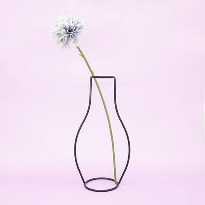 Sleek Iron Line Vase Stand