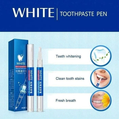 Teeth Whitening Gel Pen with Natural Formula, Portable Teeth Whitening Pen for Coffee Stains, Instant Teeth Whitening