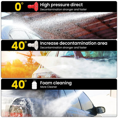 Rechargeable Electric Power Washer for Vehicles & Outdoor Spaces – Battery-Operated Handheld Water Sprayer with Adjustable Nozzle