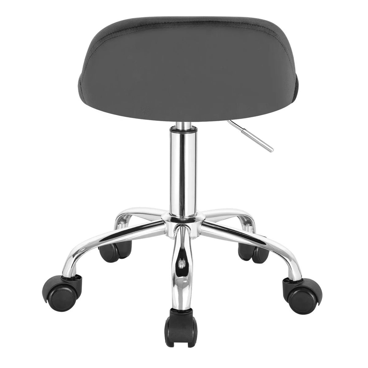 Cushioned Task Chair with Wheels Height Adjustable 21–26 Inches Compact Swivel Seat for Vanity Desk Salon Workspace Studio Home Office