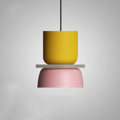 Simple LED Hanging Light in White Finish