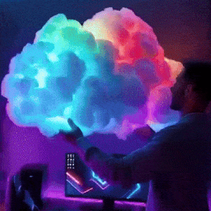 RGB LED Light Cloud Lamp with App Control, Smart LED Lamp for Ambient Lighting, DIY Mood Lighting for Room Decor